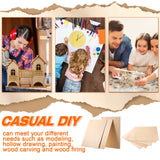 1/16 x 10 x 12 Inch Basswood Sheets Unfinished Wood Sheets Basswood Blank Sheet Thin DIY Wood Pieces for Arts and Crafts DIY Cutting Wood Burning Jetec