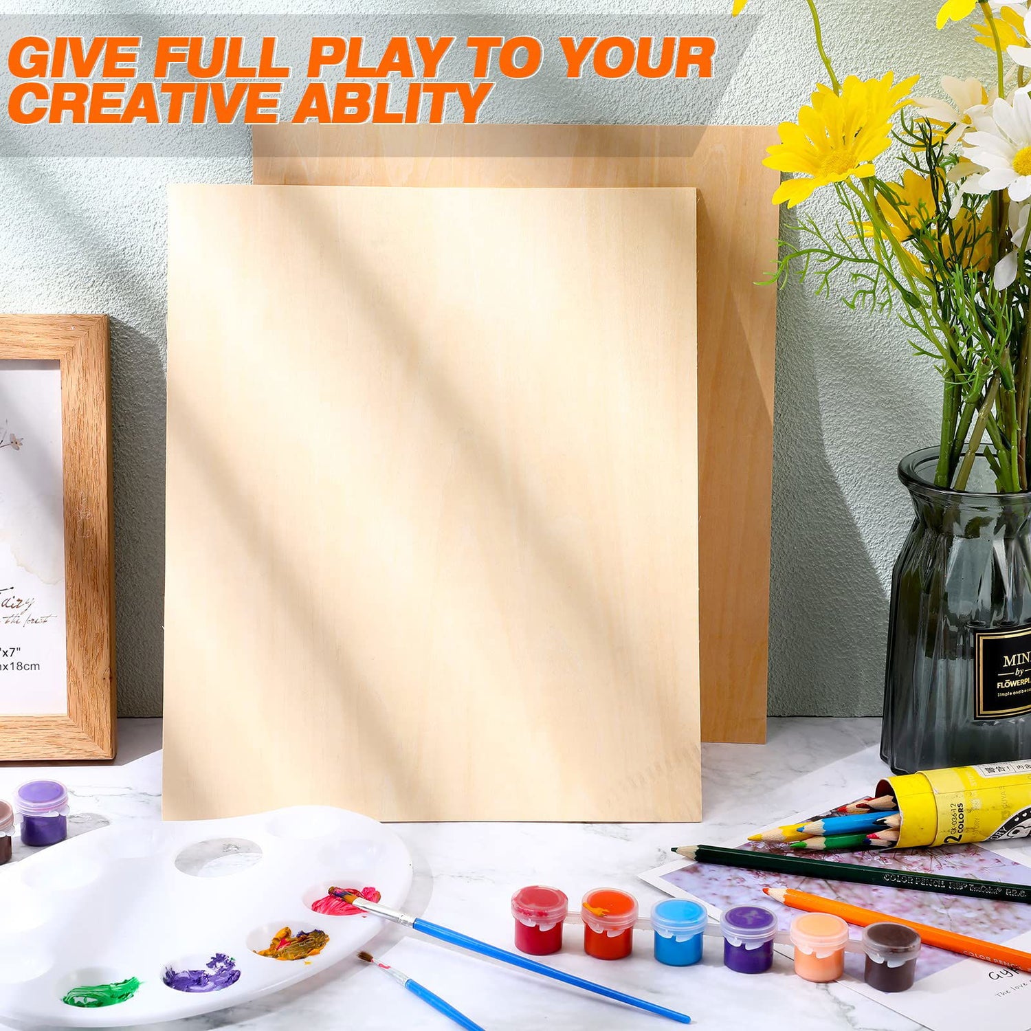 1/16 x 10 x 12 Inch Basswood Sheets Unfinished Wood Sheets Basswood Blank Sheet Thin DIY Wood Pieces for Arts and Crafts DIY Cutting Wood Burning Jetec