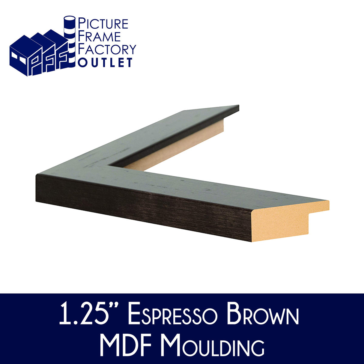 (1) -20x28-1.25" Flat Espresso Profile - Puzzle Frame - Hanging Hardware and Plexiglass Included PictureFrameFactoryOutlet