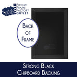 (1) -22x28-1.25" Flat Black Profile - Puzzle Frame - Hanging Hardware and Plexiglass Included PictureFrameFactoryOutlet