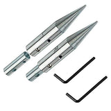 1/2" & 5/8" Tapered Spindle Adapter Threaded for Buffing Polishing Wheel for Bench Grinder Left and Right - 1 Pair EMILYPRO