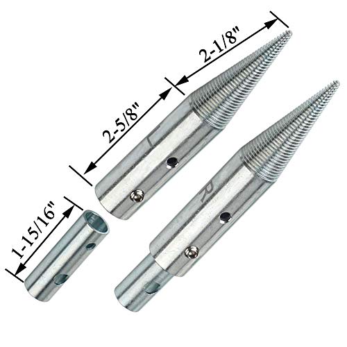 1/2" & 5/8" Tapered Spindle Adapter Threaded for Buffing Polishing Wheel for Bench Grinder Left and Right - 1 Pair EMILYPRO