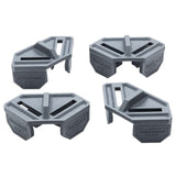 1/2'' Rockler Clamp It Clips (4 Pack, Dark Gray) - Corner Clamp It Clips Holds Panels at 900 Angle - Polypropylene Adjustable Angle Clamp Clips Won’t ROCKLER