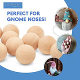 1/2 inch Wooden Balls, Bag of 100 Unfinished Round Wood Balls, Hardwood Birch, Small Marble Size Balls, for Crafts and DIY Projects, 1/2 inch Woodpeckers