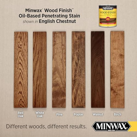 1/2 pt Minwax 22330 English Chestnut Wood Finish Oil-Based Wood Stain Minwax