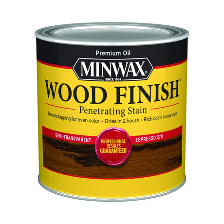 1/2 pt Minwax 273 Espresso Wood Finish Oil-Based Wood Stain Minwax