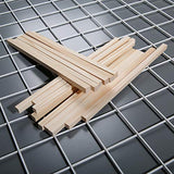 1/2 ×12 inch Wooden Square Dowel Rod, Small Hardwood Unfinished Wood Squrae Sticks for Crafts DIY Projects (14 Count) Qj-solar