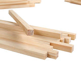 1/2 ×12 inch Wooden Square Dowel Rod, Small Hardwood Unfinished Wood Squrae Sticks for Crafts DIY Projects (14 Count) Qj-solar