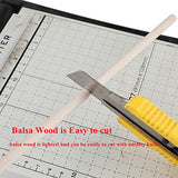 1/2 x 12 Inch Round Wood Dowel Rods Wood Sticks Wooden Dowel Rods Unfinished Wood Balsa Wood Sticks for Crafts and DIY Projects, 12 PCS iUoczi