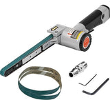 1/2" x 18"Air Belt Sander, Mini Belt Sander for Woodworking/Metal Working Handheld All Angle Grinder Belt Sander with 3 Belts (36/40/60#) Industrial - WoodArtSupply