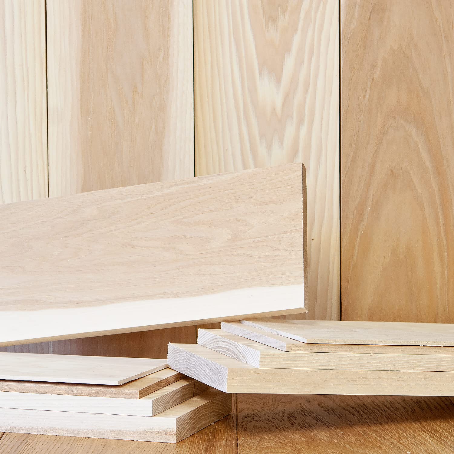 1/2” x 3” x 36” Hickory Solid Hardwood Unfinished for Crafts, DYI, Scroll Saw, Woodworking and Laser Engraving (1pc) Cherokee Wood Products