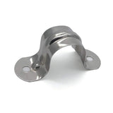 1/2inch Rigid Pipe Strap Clamp, Two Hole Strap,U Bracket Tube Clip, Stainless Steel Heavy Duty Pipe Fasten Holder, 50Pcs (20mm) NGe