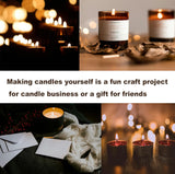 1.2L Candle Making Pouring Pot Wax Pitcher Wax Pouring Pot Candle Making Pitcher with Heat-Resistant Handle and Dripless Pouring Spout Design with Candle Jars, Wicks, Stickers and Wicks Holders Phinicco