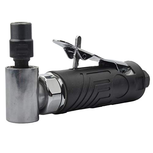 1/4-Inches angle air die grinder with rubber sleeve, mini air angle die grinder, pneumatic angle die grinder, 90 degree angled air die grinder, edge PROSHI