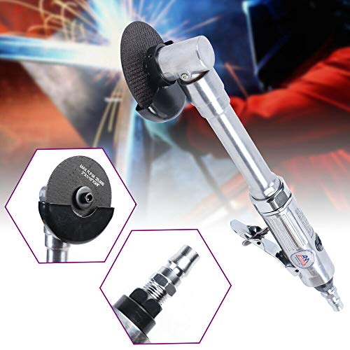 1/4" Pneumatic Angle Grinder Air Cutting Machine Long Handle Air Angle Grinding Cutter Sander Tool 90PSI 18000RPM DNYSYSJ