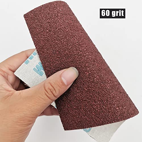 1/4 Sheet Sandpaper 4.5 x 5.5 Inch, Wet Dry Sand Paper, 30Pcs Sanding Sheets for Palm Sanders Hand Sanding Blocks on Woodworking, Metal, Primers, YGFRSTO
