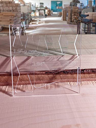 1/4" Thick 7.2 x 7.2" Chisel Free Design Butterfly/Bowtie Template for Router Projects Fastfish