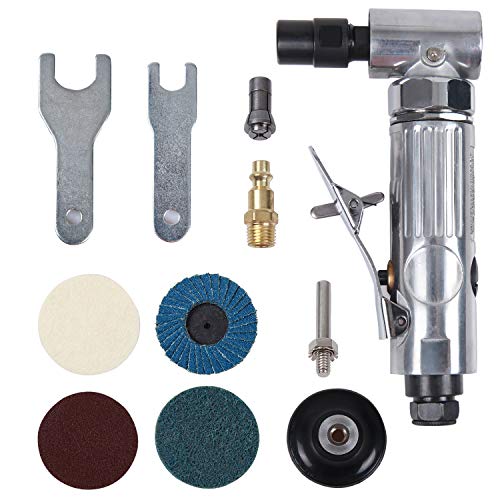 1/4 inch Angle Air Die Grinder,20000 RPM, 90 Degree Angled Air Die Gri ...