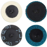 1/4 inch Angle Air Die Grinder,20000 RPM, 90 Degree Angled Air Die Grinder,with 4 pcs 2" Roll Lock Sanding Discs, Polished Color Pneumatic Angle Die YELWAY