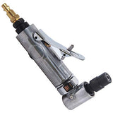 1/4 inch Angle Air Die Grinder,20000 RPM, 90 Degree Angled Air Die Grinder,with 4 pcs 2" Roll Lock Sanding Discs, Polished Color Pneumatic Angle Die YELWAY