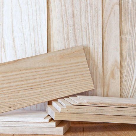 1/4” x 4” x 12” White Ash Solid Hardwood Unfinished for Crafts, DYI, Scroll Saw, Woodworking and Laser Engraving (1pc) Cherokee Wood Products