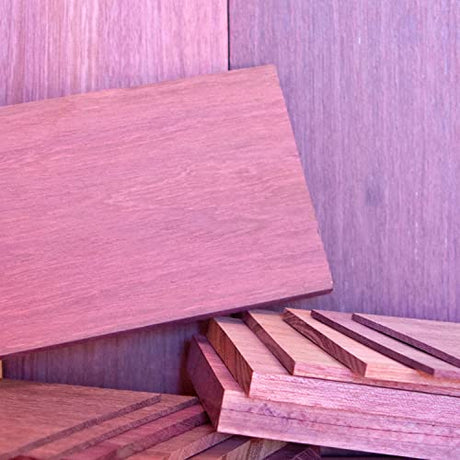 1/4” x 6” x 24” Purple Heart Solid Hardwood Unfinished for Crafts, DYI, Scroll Saw, Woodworking and Laser Engraving (1pc) Cherokee Wood Products