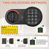 1.6 Cu Ft Home Safe Fireproof Waterproof, Fireproof Safe with Fireproof Document Bag, Programmable Keypad & Removable Shelf, Digital Home Security Safe Box for Money Firearm Medicines Valuables Mitlvge