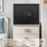 1.6 Cu Ft Home Safe Fireproof Waterproof, Fireproof Safe with Fireproof Document Bag, Programmable Keypad & Removable Shelf, Digital Home Security Safe Box for Money Firearm Medicines Valuables Mitlvge