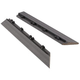 1/6 ft. x 1 ft. Quick Deck Composite Deck Tile Outside Corner Fascia (2-Pieces/Box) (Westminster Gray) NewTechWood
