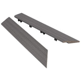 1/6 ft. x 1 ft. Quick Deck Composite Deck Tile Outside Corner Fascia (2-Pieces/Box) (Westminster Gray) NewTechWood