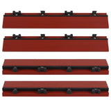 1/6 ft. x 1 ft. Quick Deck Composite Deck Tile Straight Fascia in Swedish Red (4-Pieces/Box) NewTechWood