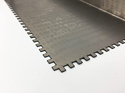 1/8” Square Notch Trowel for Epoxy, Masonry, Tile, and More! Lightweight Hand Trowel is Reusable and Easy to Clean for Epoxy Projects and Home Stone Coat Countertops