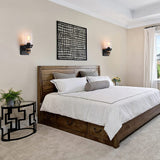 1-Light Rustic Wall Sconces Farmhouse Bathroom Light Fixtures Over Mirror, Handmade Wood Vanity Light Fixtures with Pretty Glass Shade, Wall Sconce for Bathroom Hallway Bedroom ZSMIHDOH