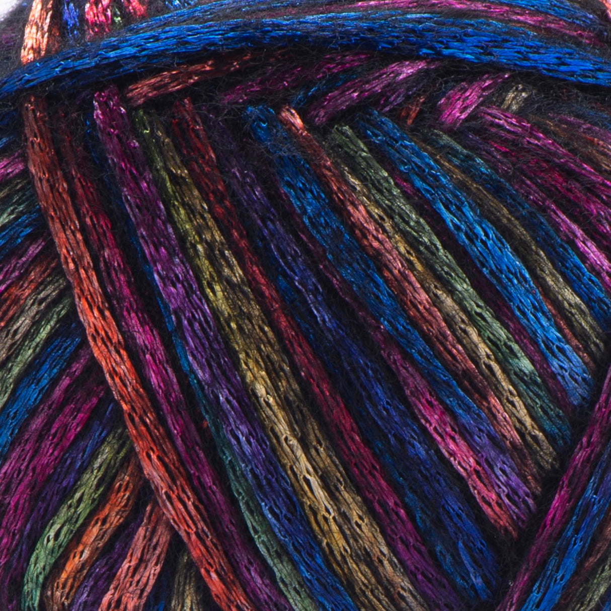 1 Ball YarnArt Melody Variegated, Chainette Yarn, Shiny Metallic Sheen Yarn for Knitting, Crochet, Embroidery, 100 grams (3.5 oz), 230 meters (251 yards), 70% Polyamide 21% Acrylic 9% Wool Blend (901) YarnArt