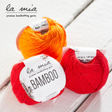 1 Skein La Mia Bamboo, 100% Bamboo, Each 1.76 Oz (50g) / 125 Yrds (115 m), 3 : Light-Dk, Blue L069 La Mia