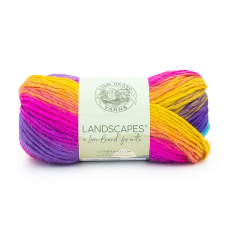 (1 Skein) Lion Brand Yarn Landscapes Yarn, Boardwalk Lion Brand Yarn