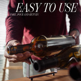 1-Tier Wine Rack for Countertop - Stackable Metal Wine Bottle Holder for 4 Bottles - Free-Standing Wine Organizer & Storage for Cabinet, Pantry, Counter - Wine Bottle Rack by Salvino ANGORA BRANDS