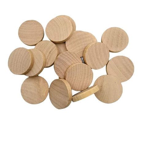 1.2 Inch Natural Wood Slices Unfinished Round Wood Specie for DIY Arts & Crafts Projects, 25 per Pack VBHHY