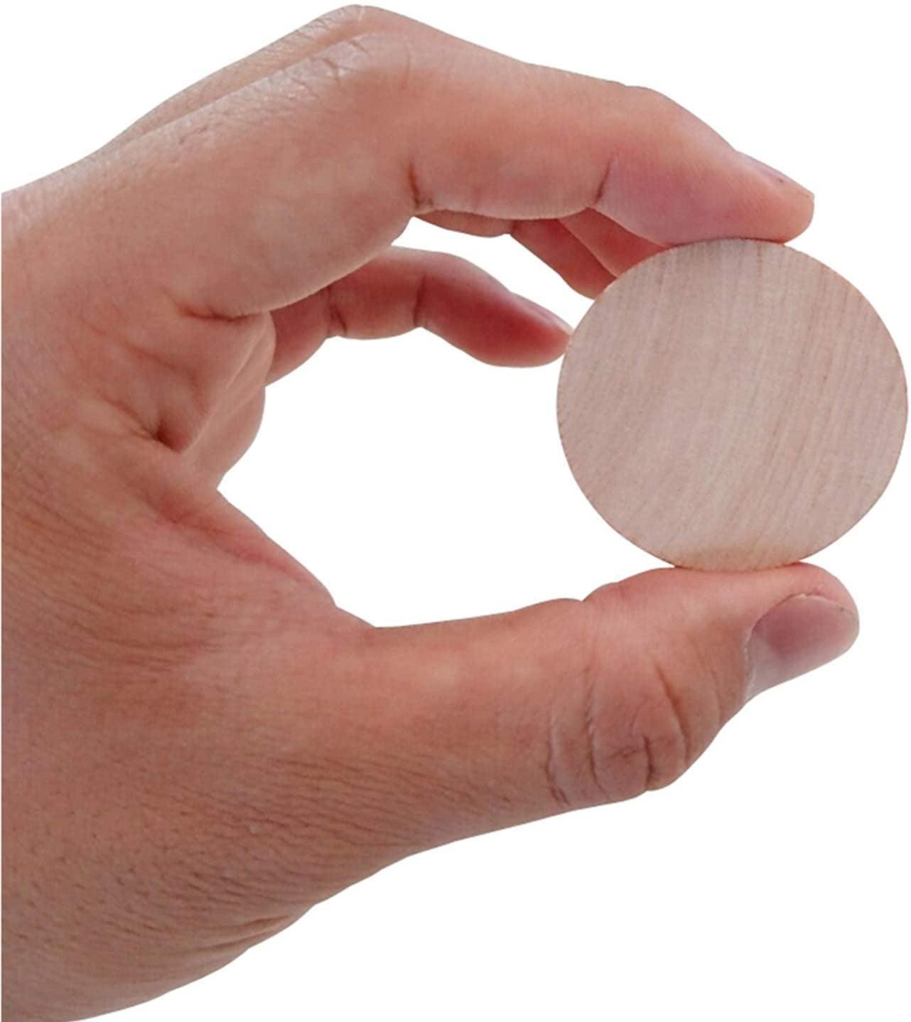 1.5 Inch Natural Wood Slices Unfinished round Wood Coins for DIY Arts & Crafts Projects, 200 per Pack WoodArtSupply