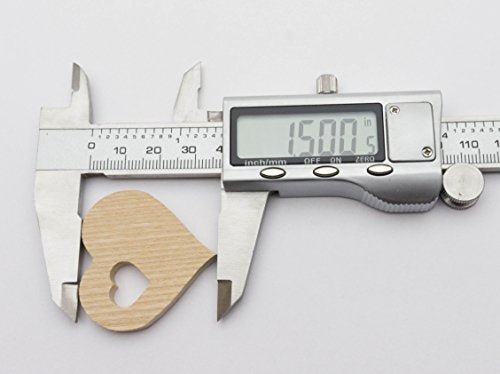 1.5 Inch Wood Hearts for Crafts, Unfinished Wooden Heart Cutout Shape, Wooden Hearts (1.54 Inch Width x 1.5 Inch Height x 0.2 Inch Thickness) - 30 AVK Mosaic