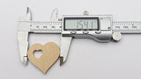 1.5 Inch Wood Hearts for Crafts, Unfinished Wooden Heart Cutout Shape, Wooden Hearts (1.54 Inch Width x 1.5 Inch Height x 0.2 Inch Thickness) - 30 AVK Mosaic