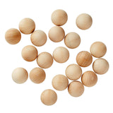 1.5 Inch Wooden Balls for Crafts, Unfinished Round Wood Spheres for DIY Projects (20 Pack) Juvale