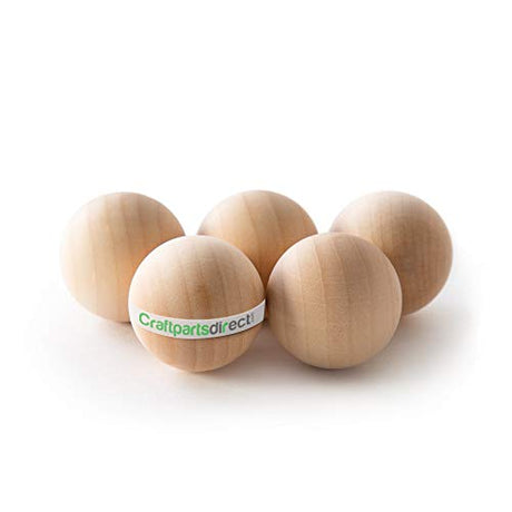 1.5 Inch Wooden Round Ball | DIY Decorative Wood Crafting Balls | Unfinished Wood Spheres | Decanter Wooden Ball Corks - by Craftpartsdirect.com| Bag Craftparts Direct
