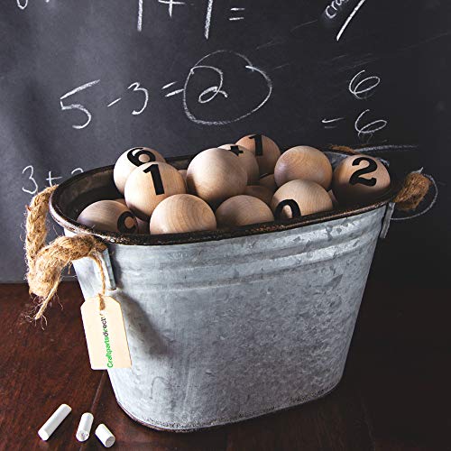 1.5 Inch Wooden Round Ball | DIY Decorative Wood Crafting Balls | Unfinished Wood Spheres | Decanter Wooden Ball Corks - by Craftpartsdirect.com| Bag Craftparts Direct