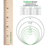 1.5 Inch Wooden Round Ball | DIY Decorative Wood Crafting Balls | Unfinished Wood Spheres | Decanter Wooden Ball Corks - by Craftpartsdirect.com| Bag Craftparts Direct