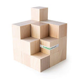 1.5 inch Wood Blocks | Natural Unfinished Craft Wooden Cubes -by CraftpartsDirect.com | Bag of 24 Craftparts Direct