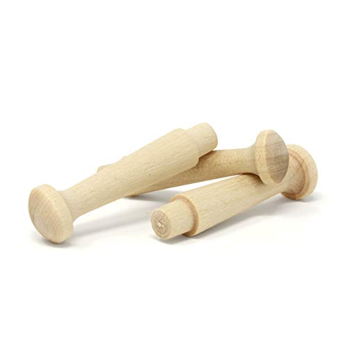 1.75-Inch Small Unfinished Shaker Pegs Includes Tenon Length of 1/4-Inch (10-Pack) - Balsam Point Workshop Balsam Point Workshop