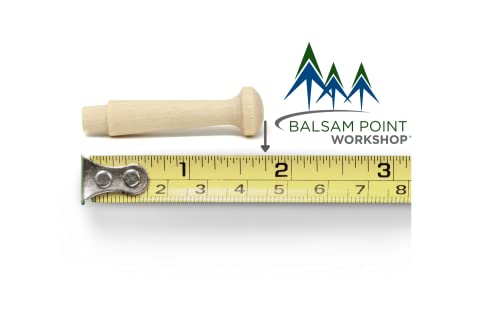 1.75-Inch Small Unfinished Shaker Pegs Includes Tenon Length of 1/4-Inch (10-Pack) - Balsam Point Workshop Balsam Point Workshop