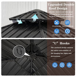 10 * 10FT Patic Gazebo with Steel Canopy,Outdoor Permanent Hardtop Gazebo Canopy for Patio, Garden, Backyard Endark