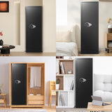 10-14 Gun Safe for Rifles and Pistols, Rifle Safes for Home, Long Gun Cabinet for Shotgun, Large Gun Locker with Quick Access Password Lock, Dual Alarm & Mute, Assembly Required SHICHI